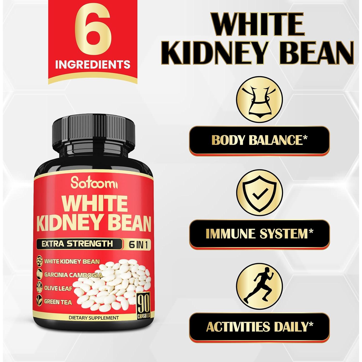 Satoomi Extracto de Frijol Blanco 90 Cápsulas - 3 Meses