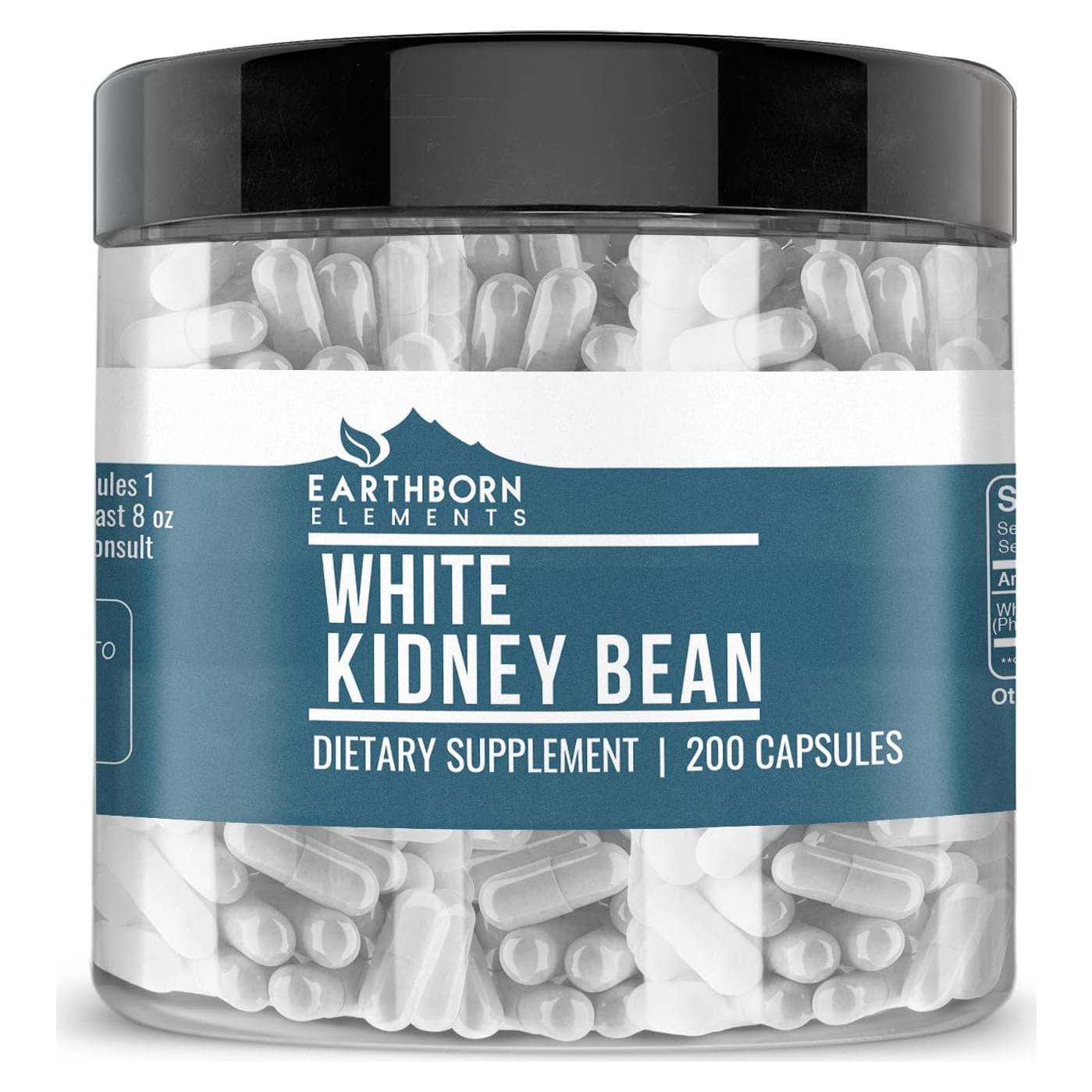 Extracto de Frijol Blanco Earthborn Elements 200 Cápsulas Puro