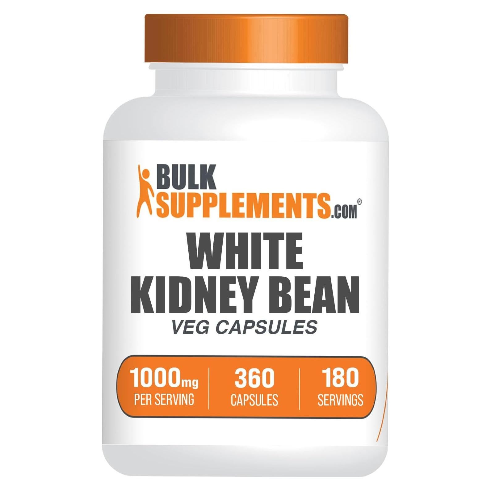 Extracto de Frijol Blanco BulkSupplements.com 360 Cápsulas Sin Gluten