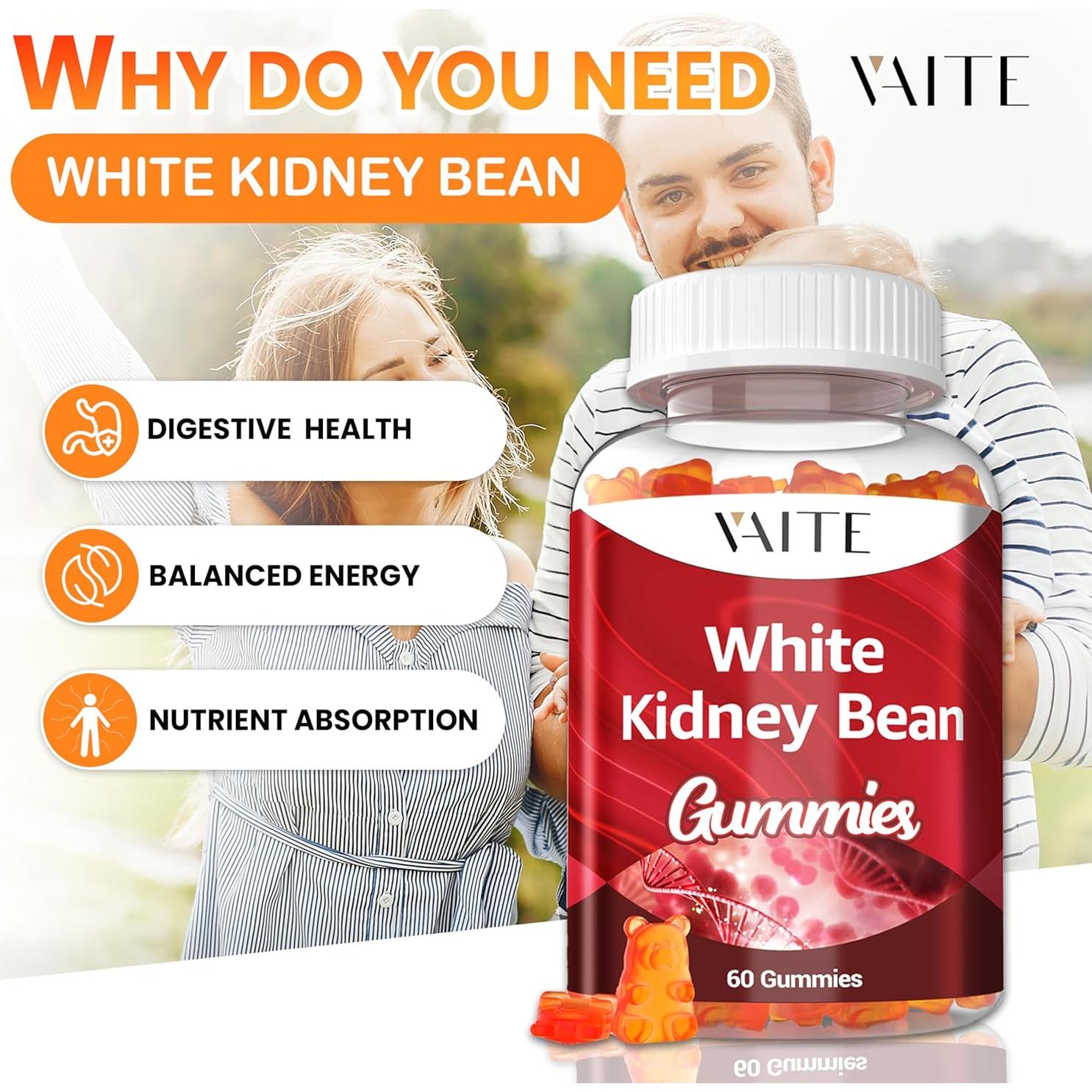 Gominolas de Extracto de Frijol Blanco 1000mg VAITE - Veganas