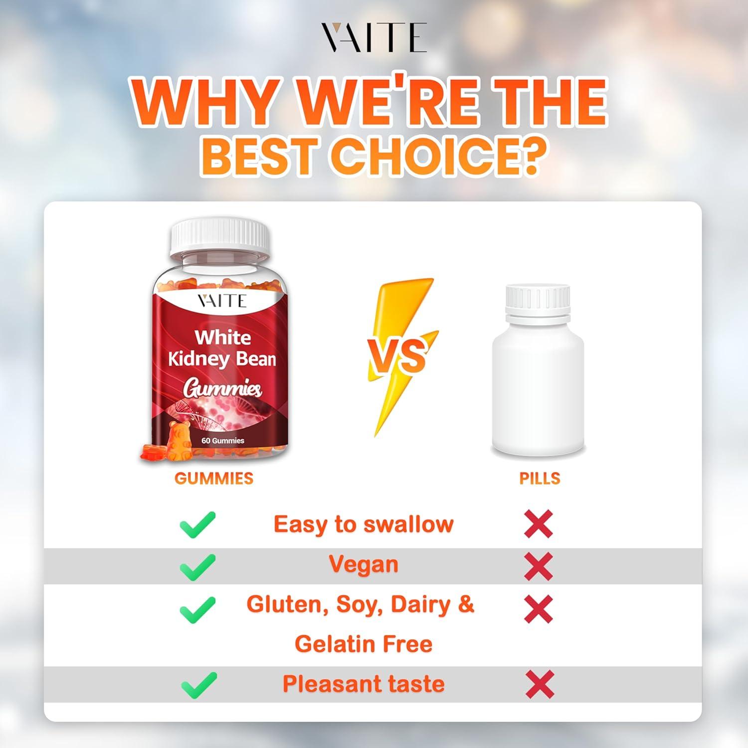 Gominolas de Extracto de Frijol Blanco 1000mg VAITE - Veganas