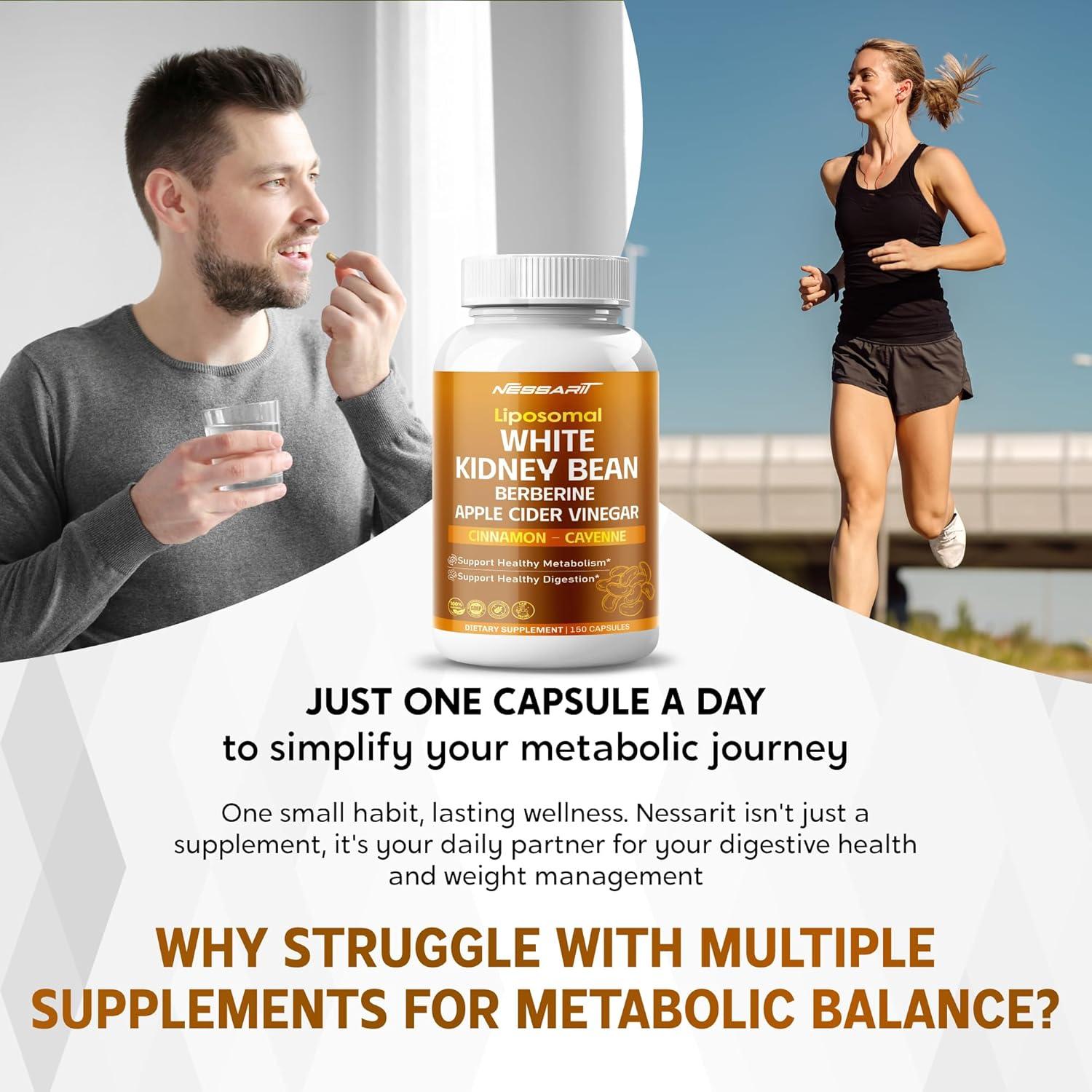 Suplemento Digestivo Nessarit - 150 Cápsulas - Berberina y Vinagre