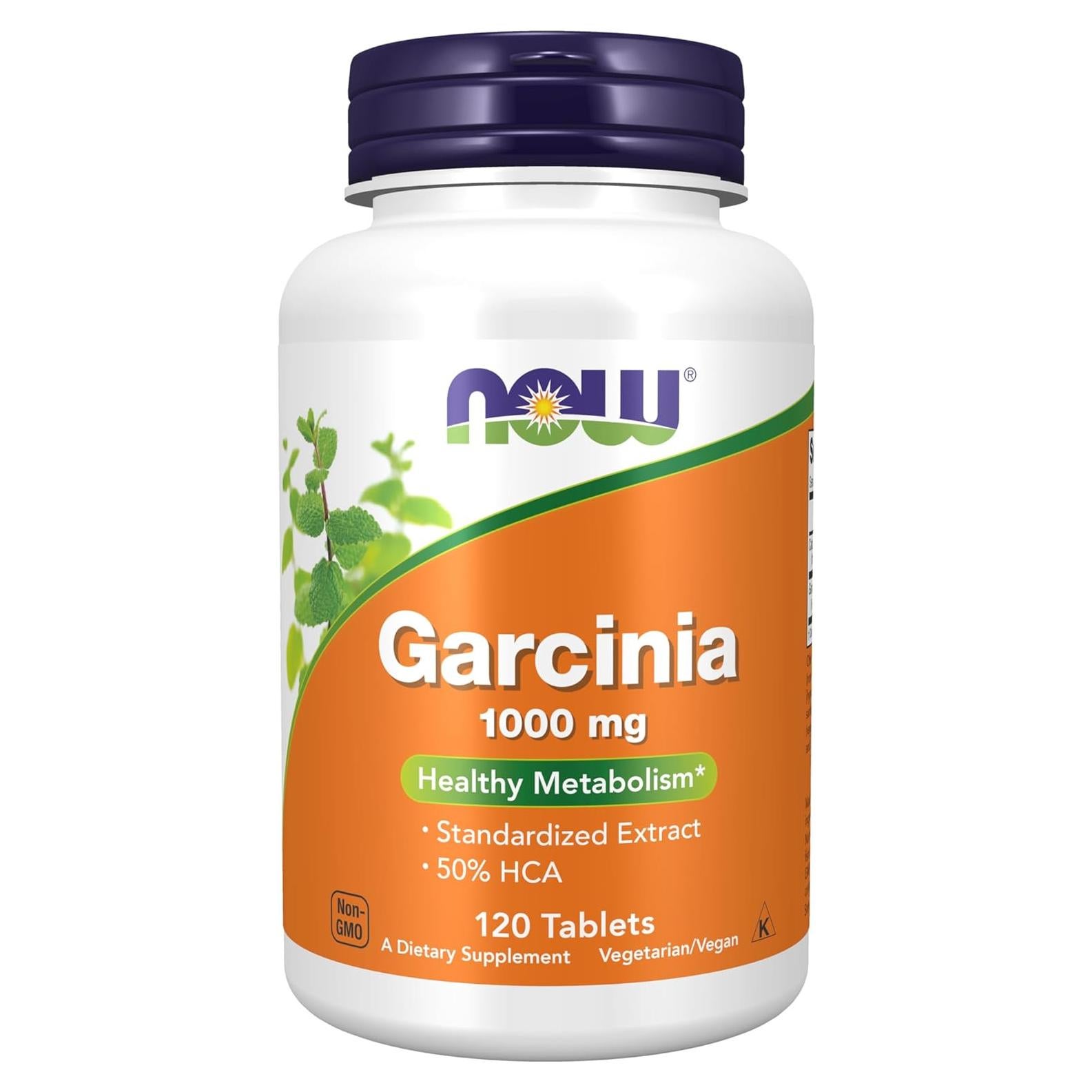 Suplemento Garcinia Cambogia NOW Foods 1000 mg 120 Tabletas