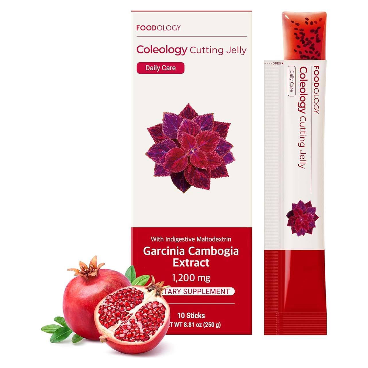 Gelatina Coleologia FOODOLOGY 10 Sobres Sabor Granada - Control de Apetito y Metabolismo