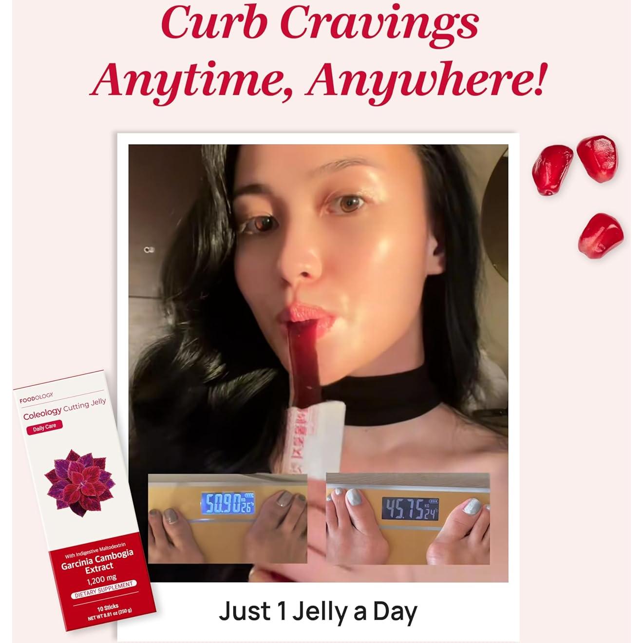 Gelatina Coleologia FOODOLOGY 10 Sobres Sabor Granada - Control de Apetito y Metabolismo