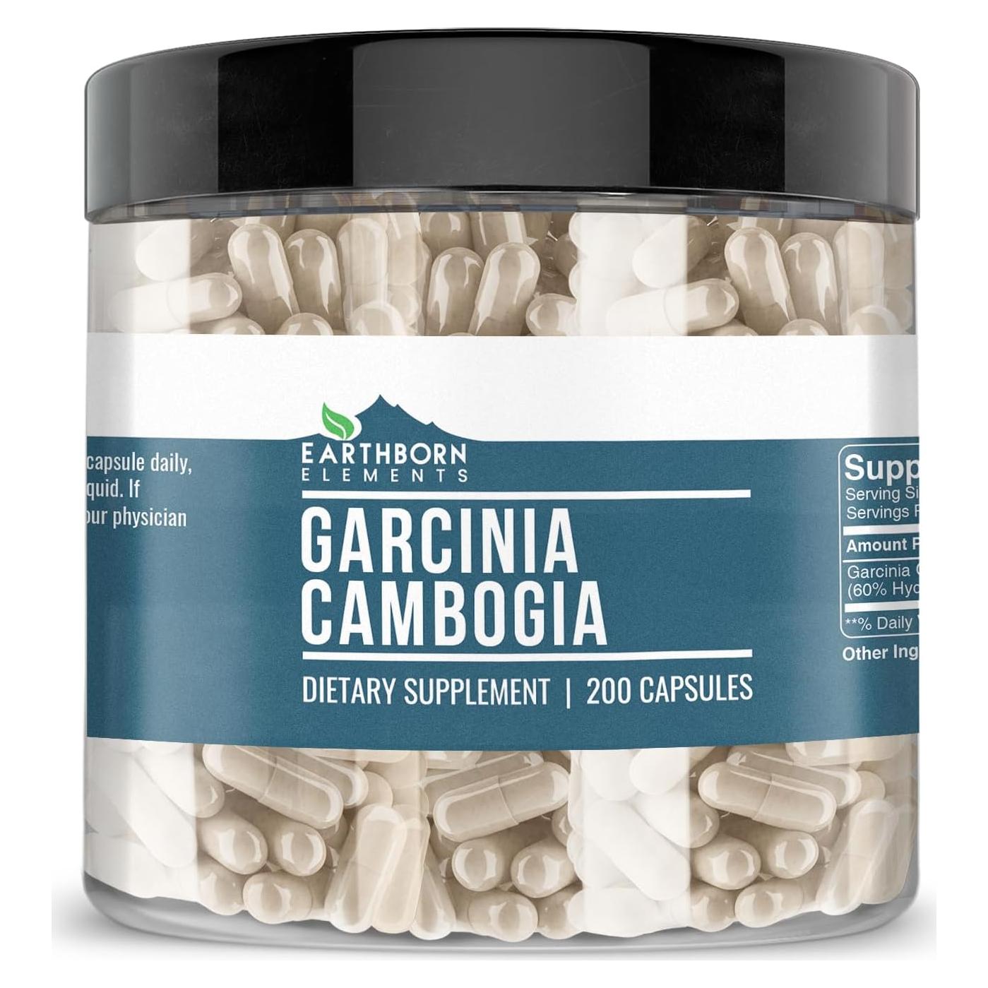 Suplemento Dietético Garcinia Cambogia Earthborn 200 Cápsulas
