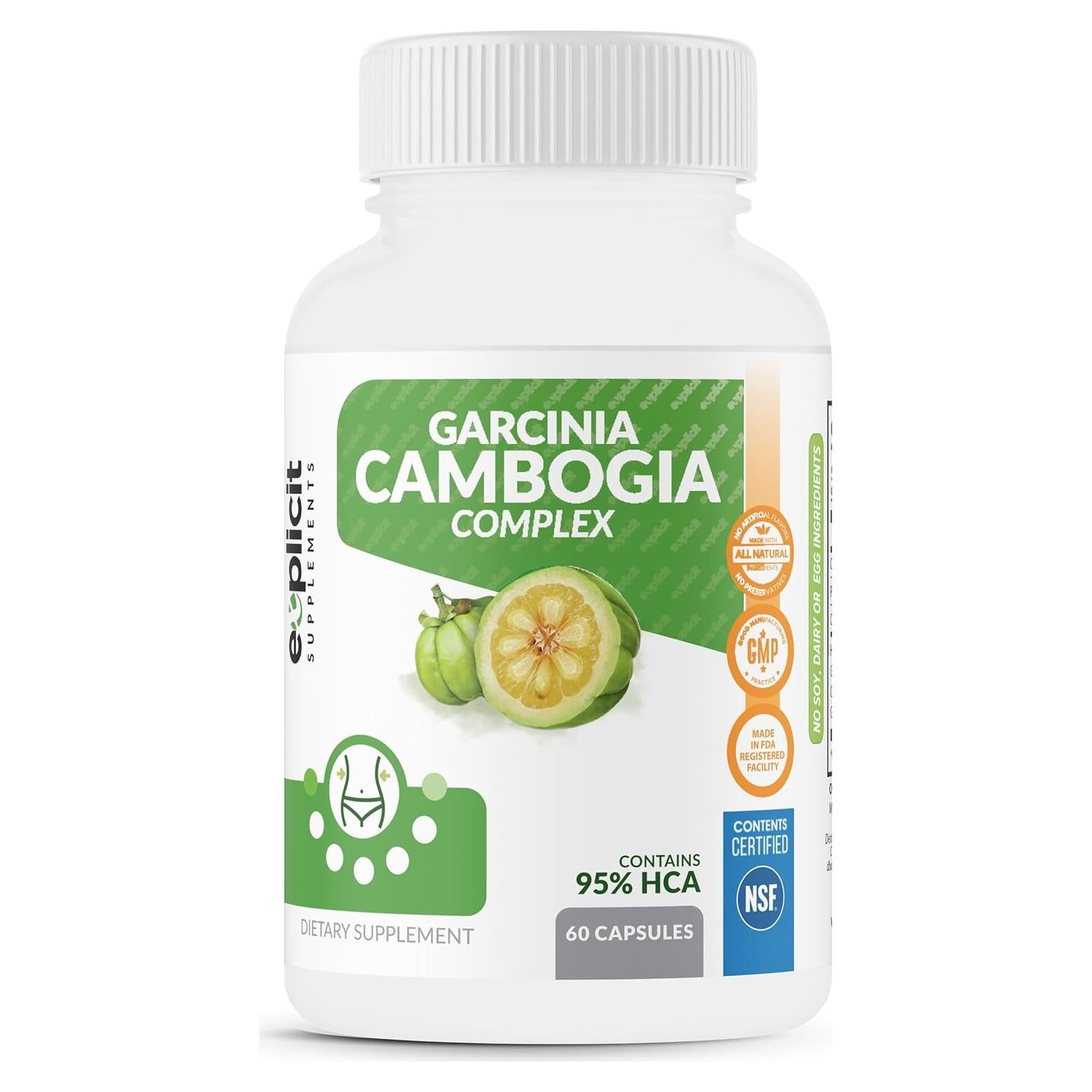 Garcinia Cambogia 95% HCA eXplicit 1400mg - Suplemento Natural