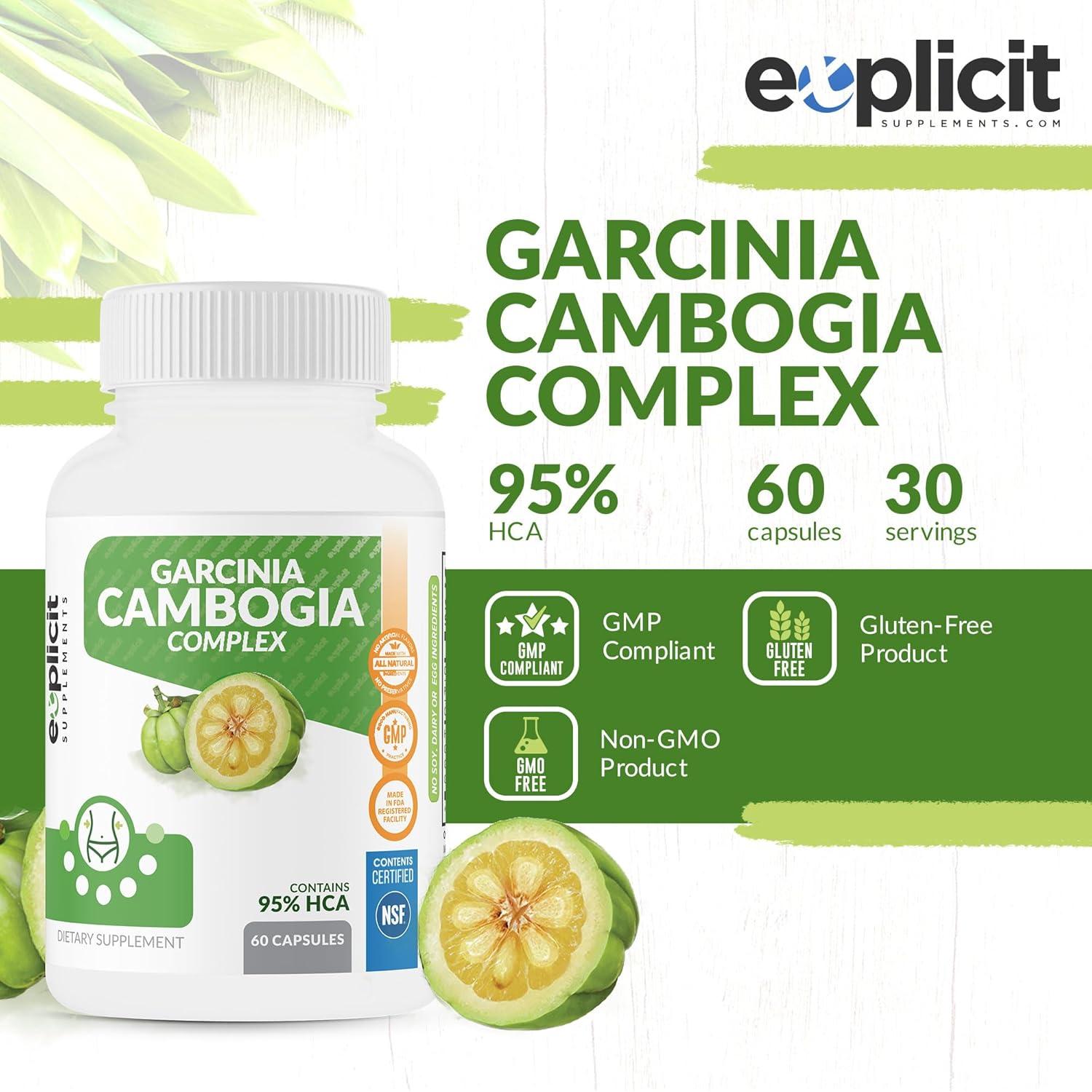 Garcinia Cambogia 95% HCA eXplicit 1400mg - Suplemento Natural