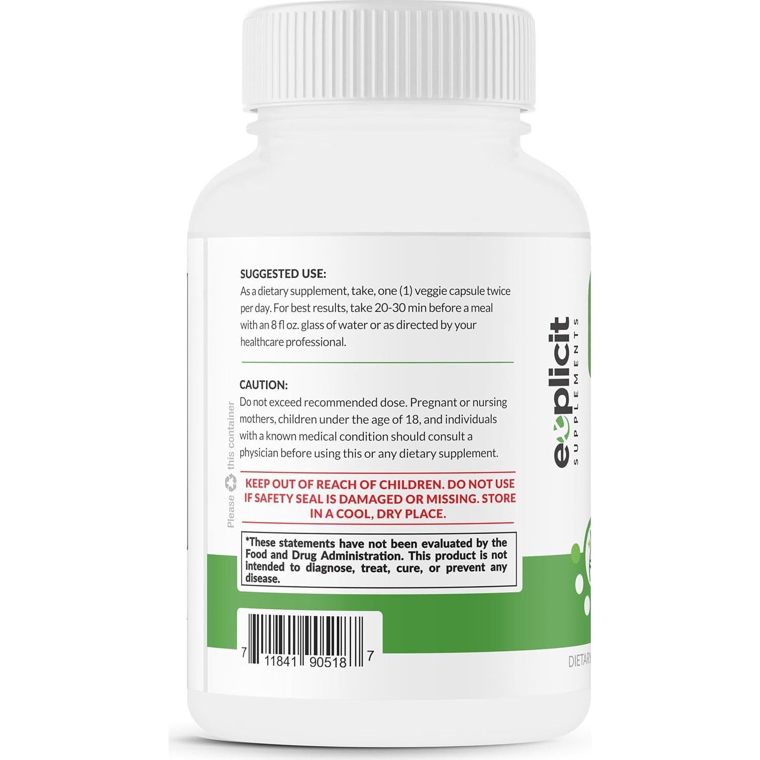 Garcinia Cambogia 95% HCA eXplicit 1400mg - Suplemento Natural