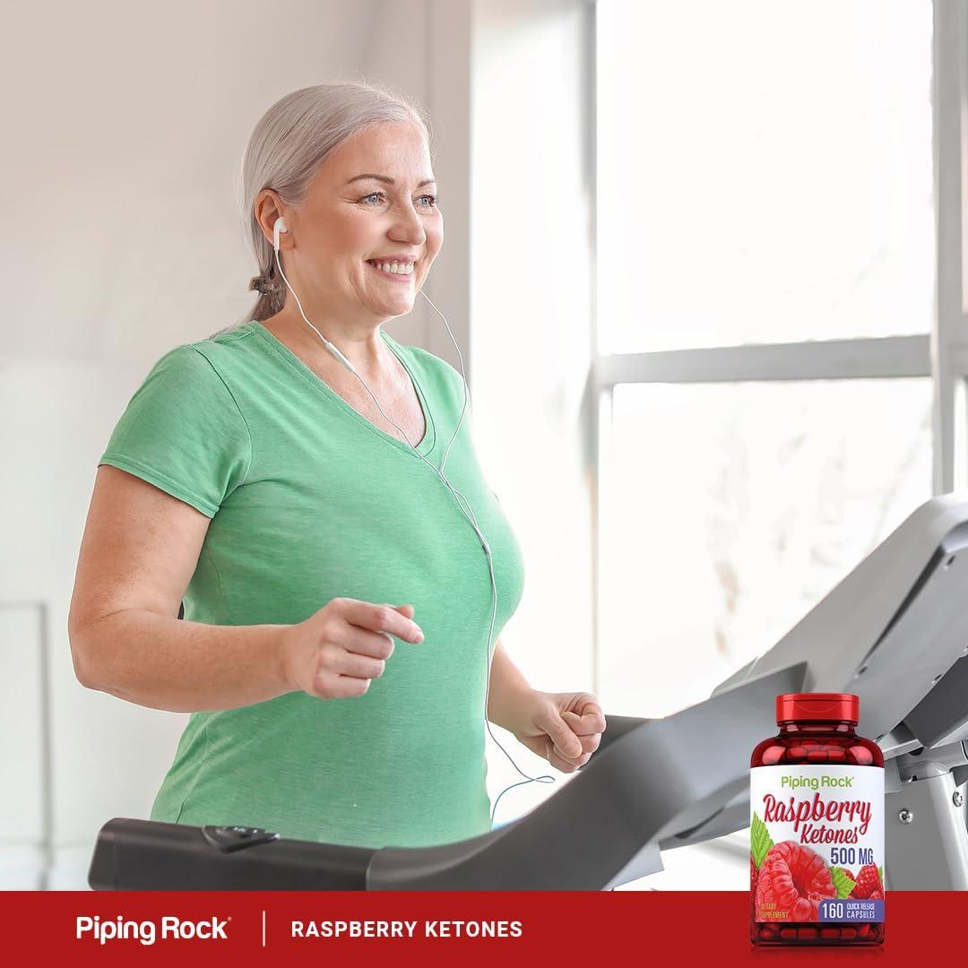 Cetonas de Frambuesa Piping Rock 500mg - 160 Cápsulas Sin OGM