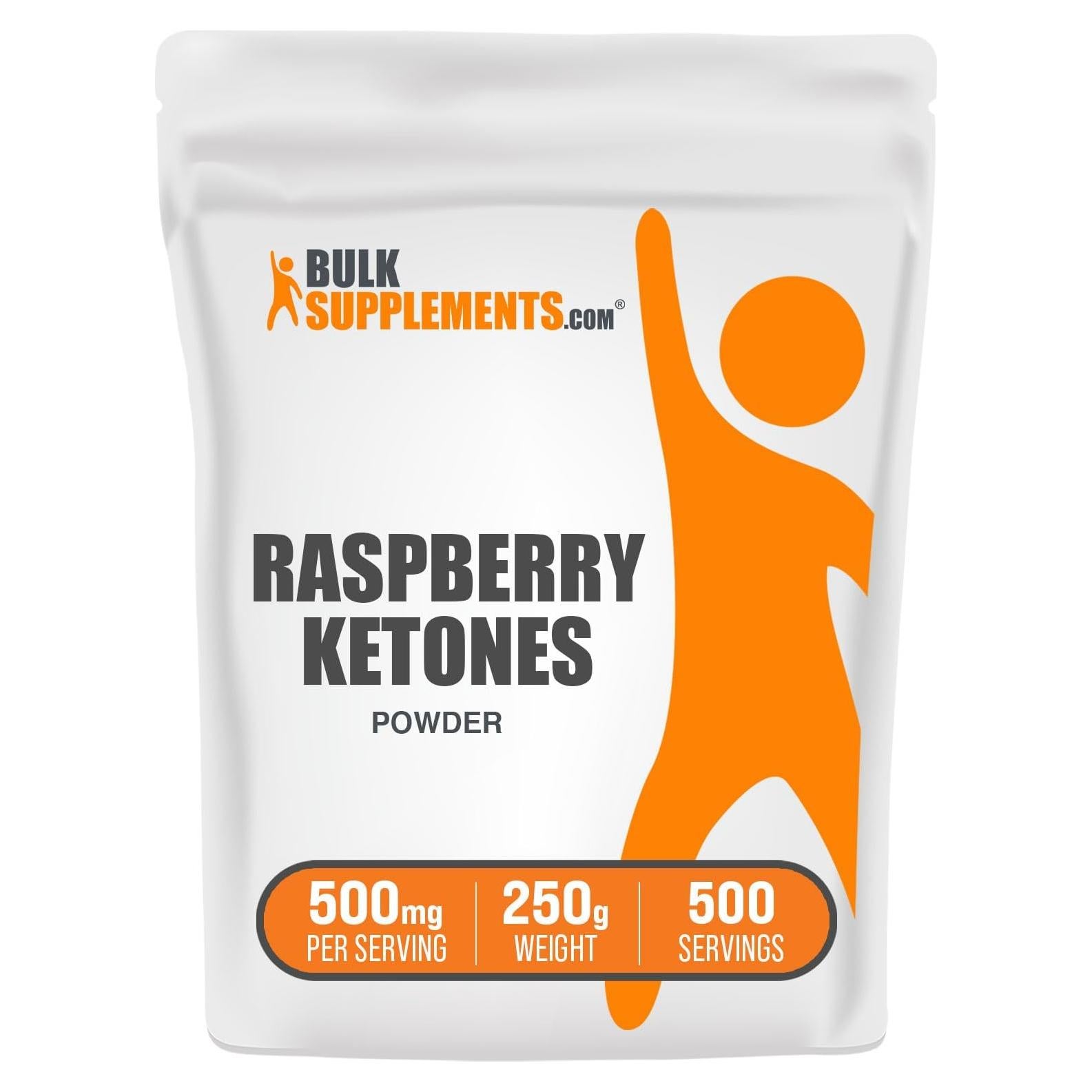 Polvo de Cetonas de Frambuesa BulkSupplements 250g - Antioxidante