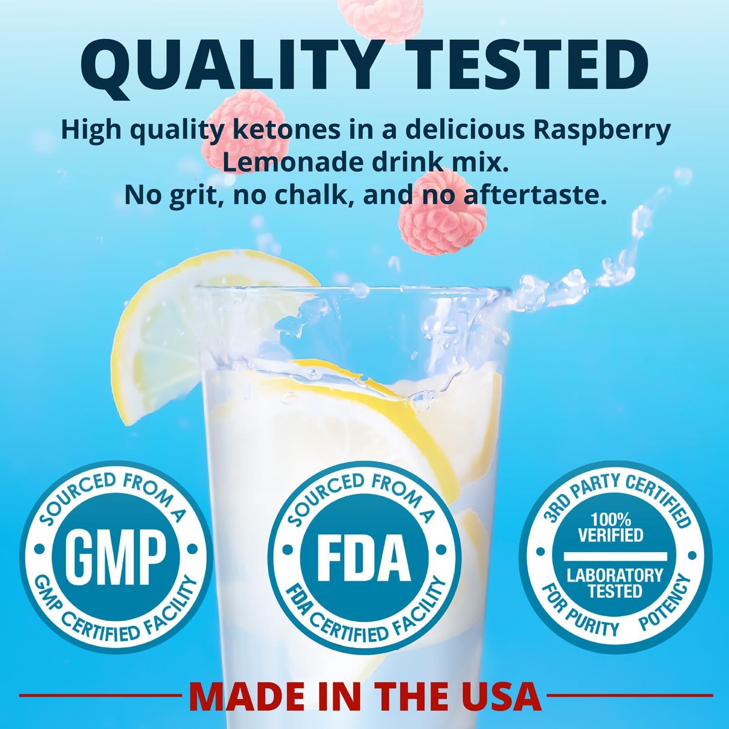 Polvo de BHB Keto Dr. Boz - Limonada de Frambuesa 20 Porciones