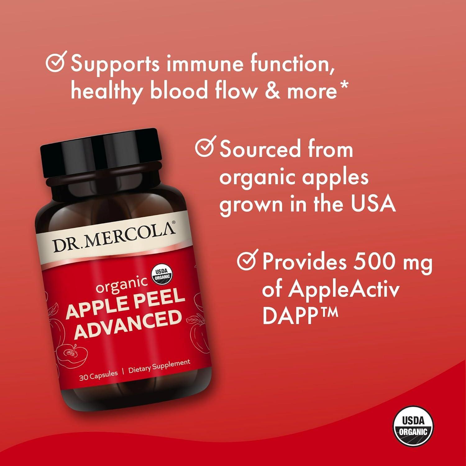 Cápsulas de Cáscara de Manzana Orgánica Dr. Mercola 30 Porciones