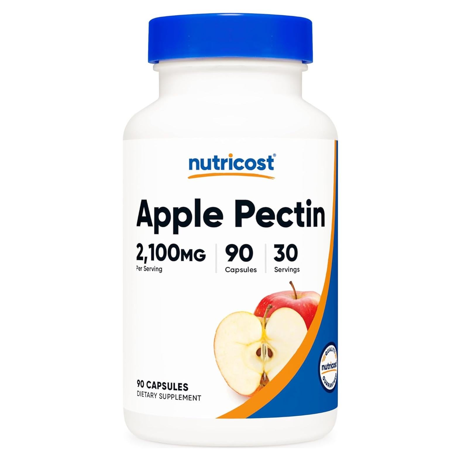 Cápsulas de Pectina de Manzana Nutricost 2100mg 90 Unidades