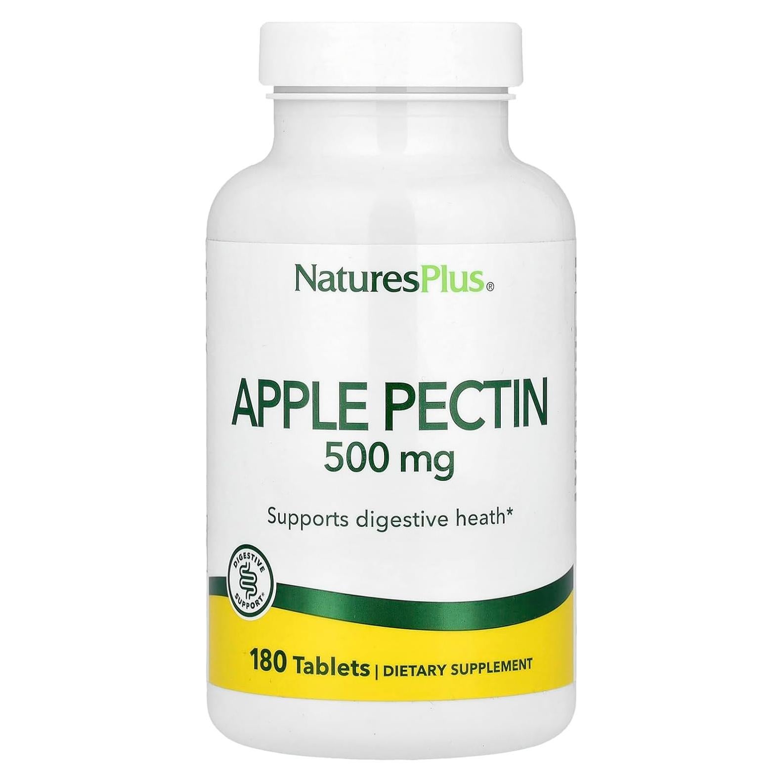 Pectina de Manzana NaturesPlus 500 mg 180 Tabletas Vegetariano