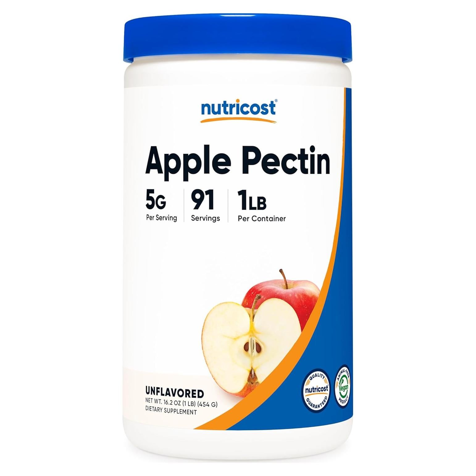 Polvo de Pectina de Manzana Nutricost 450g Sin Sabor