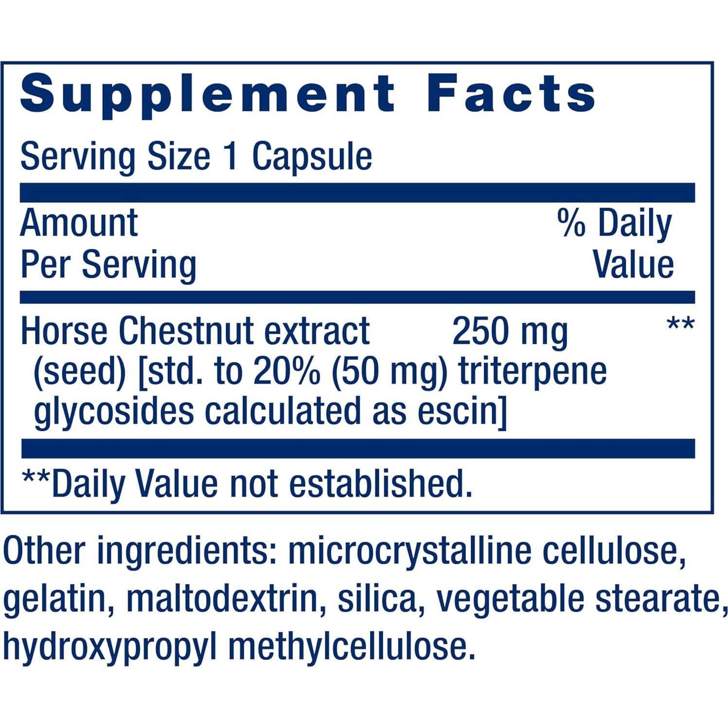 Life Extension Venotone Castaño de Indias 60 Cápsulas 250 mg