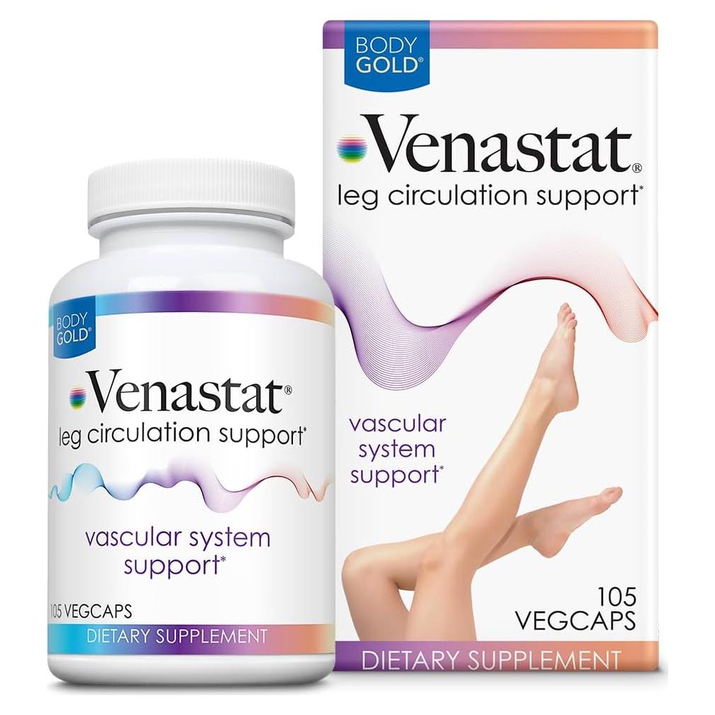 Body Gold Venastat - Suplemento Circulación Venas 105 Cápsulas