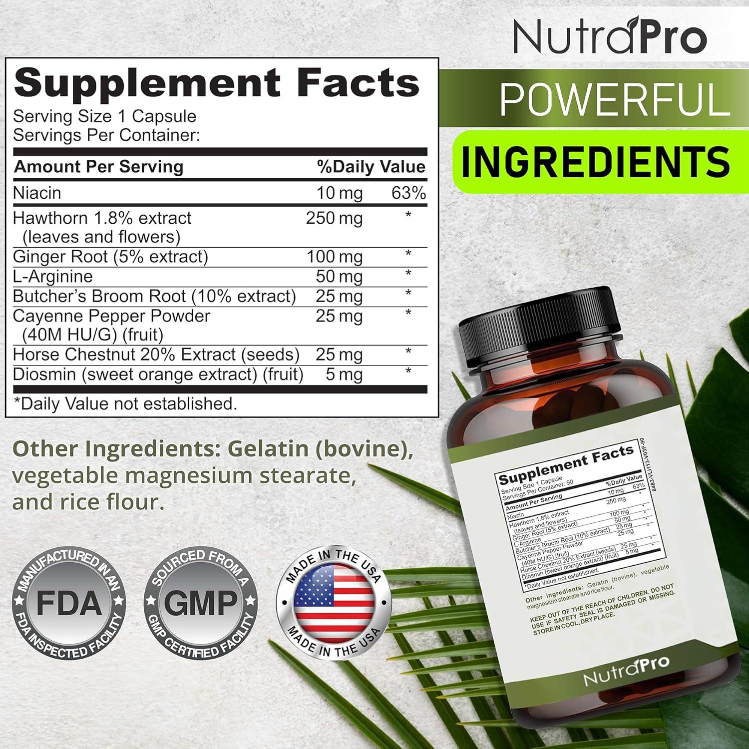 Suplemento Circulación Sanguínea NutraPro 90 Cápsulas