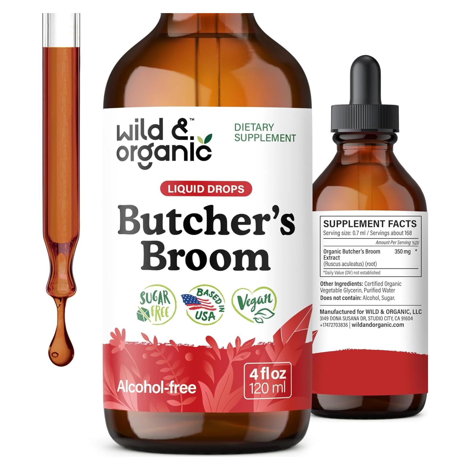 Tintura de Escoba de Butcher Silvestre y Orgánica 118.29 ml