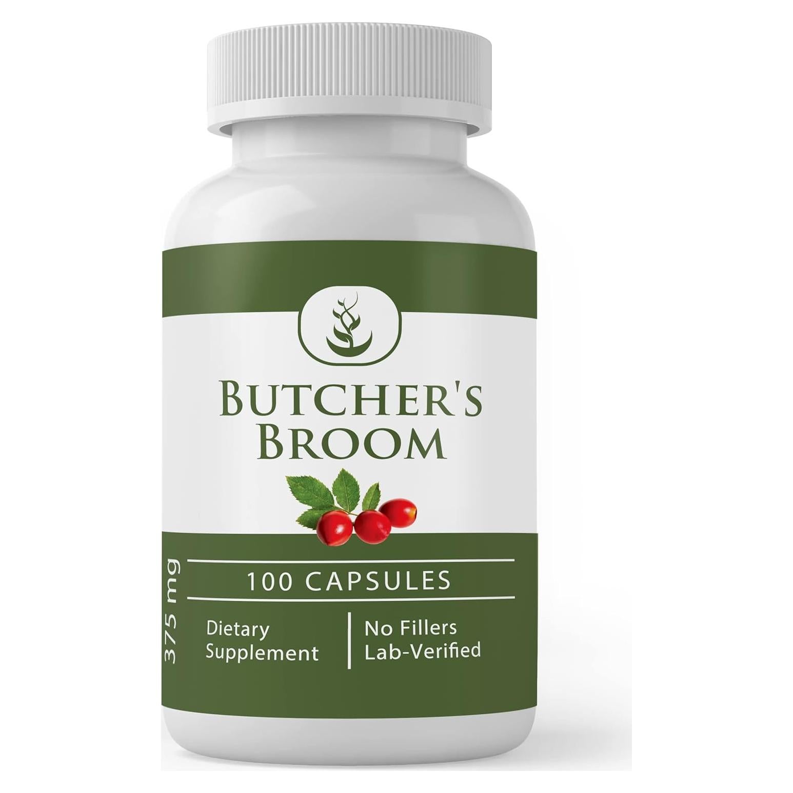 Cápsulas de Escoba de Carnicero 100% Puras 100 Unidades