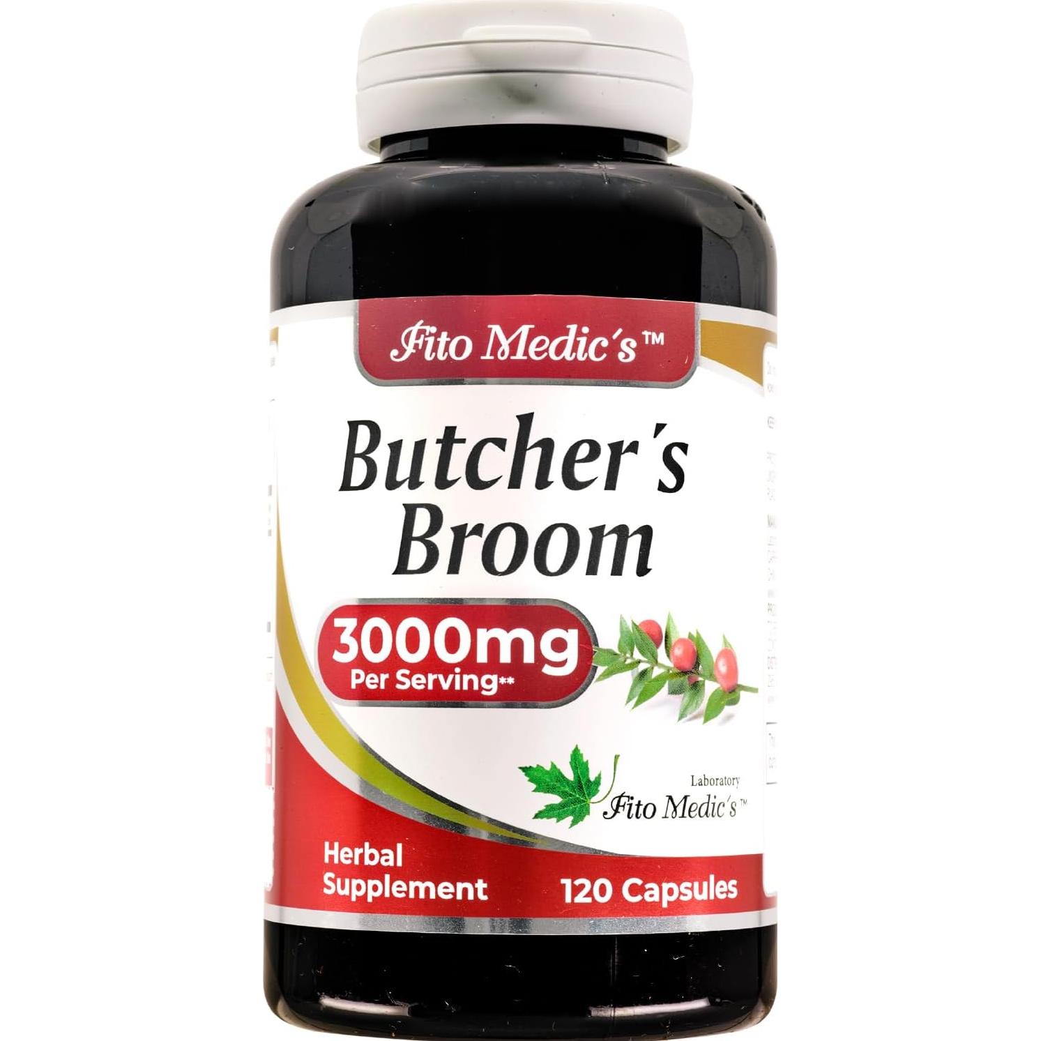 Suplemento Herbal FITO MEDIC'S Escoba de Carnicero 120 Cápsulas