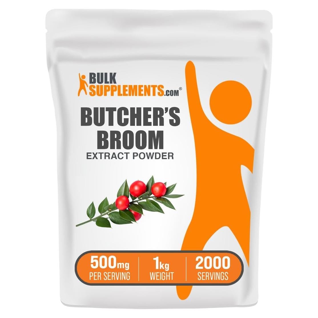 Extracto de Escoba de Butcher BulkSupplements 1kg Vegano