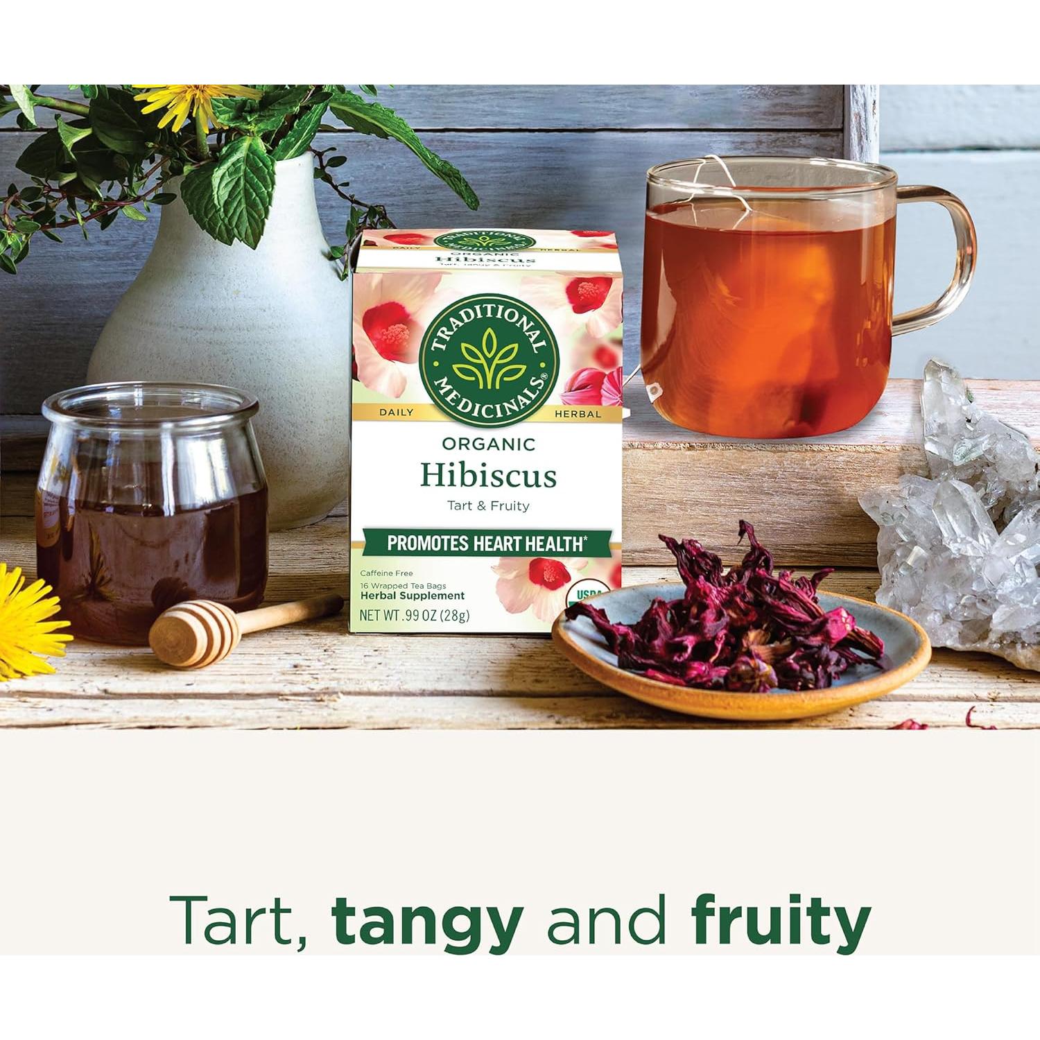 Té de Hibisco Orgánico Medicinales Tradicionales - 16 Bolsitas