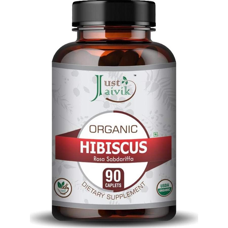 Suplemento Dietético Orgánico Just Jaivik Hibisco 750mg 90 Tabletas