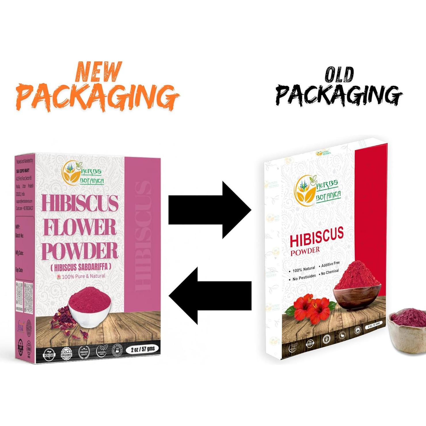 Polvo de Hibisco Herbs Botanica 150g Sin OGM Sin Gluten