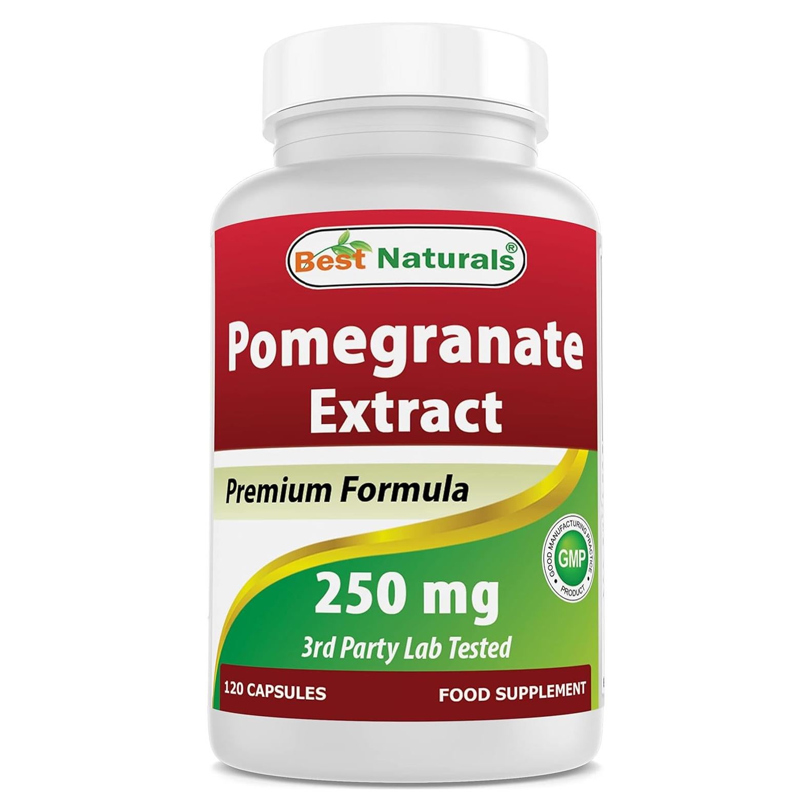 Extracto de Granada Best Naturals 250 mg 120 Cápsulas