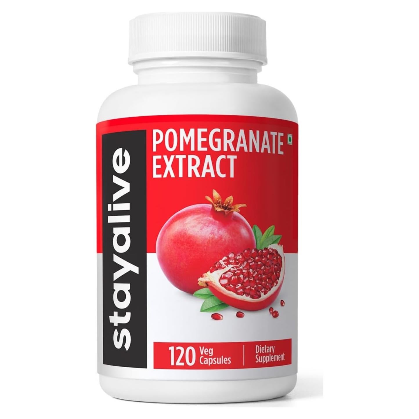 Cápsulas de Extracto de Granada STAY ALIVE 120 Unidades 20:1