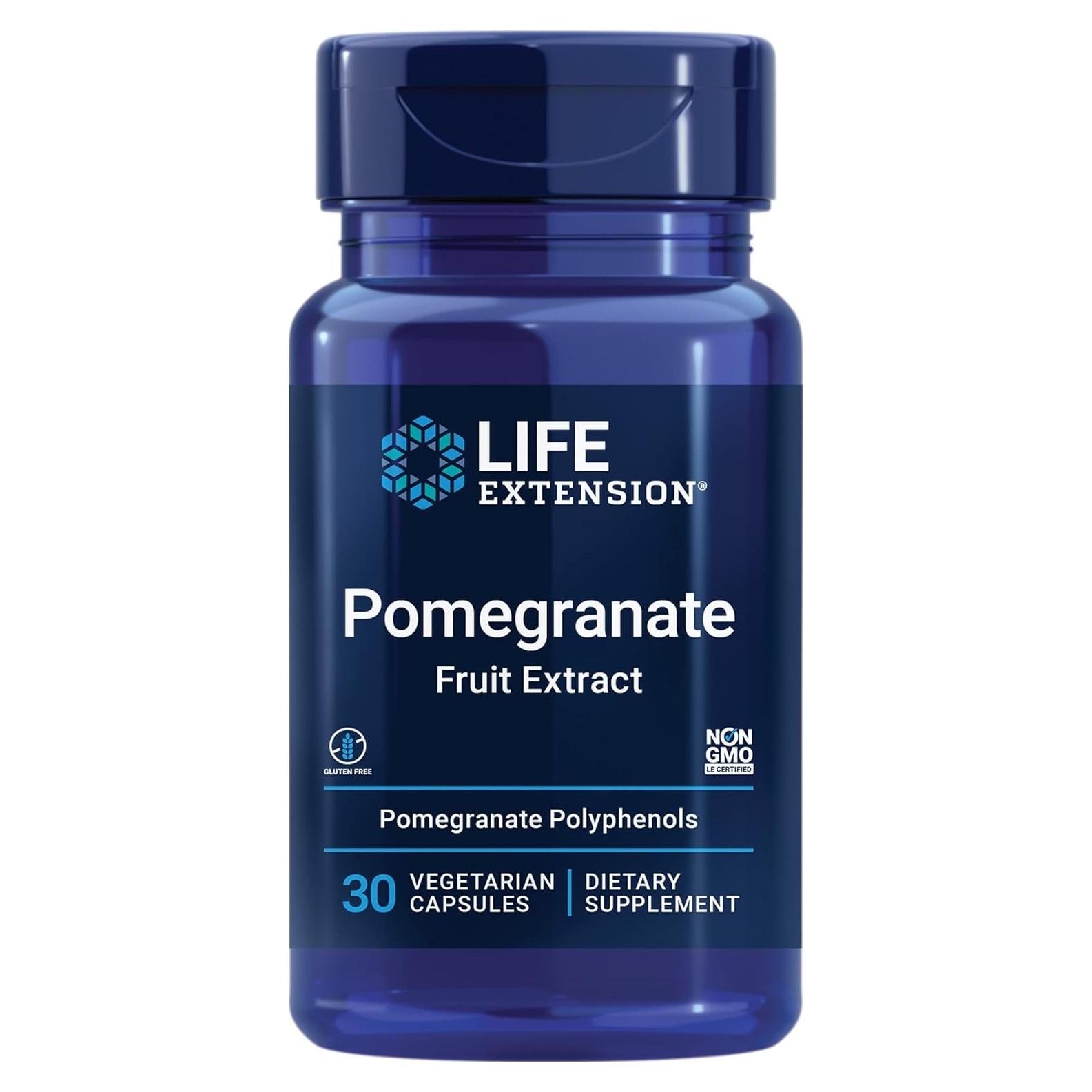 Extracto de Fruta de Granada Life Extension 500 mg 30 Cápsulas
