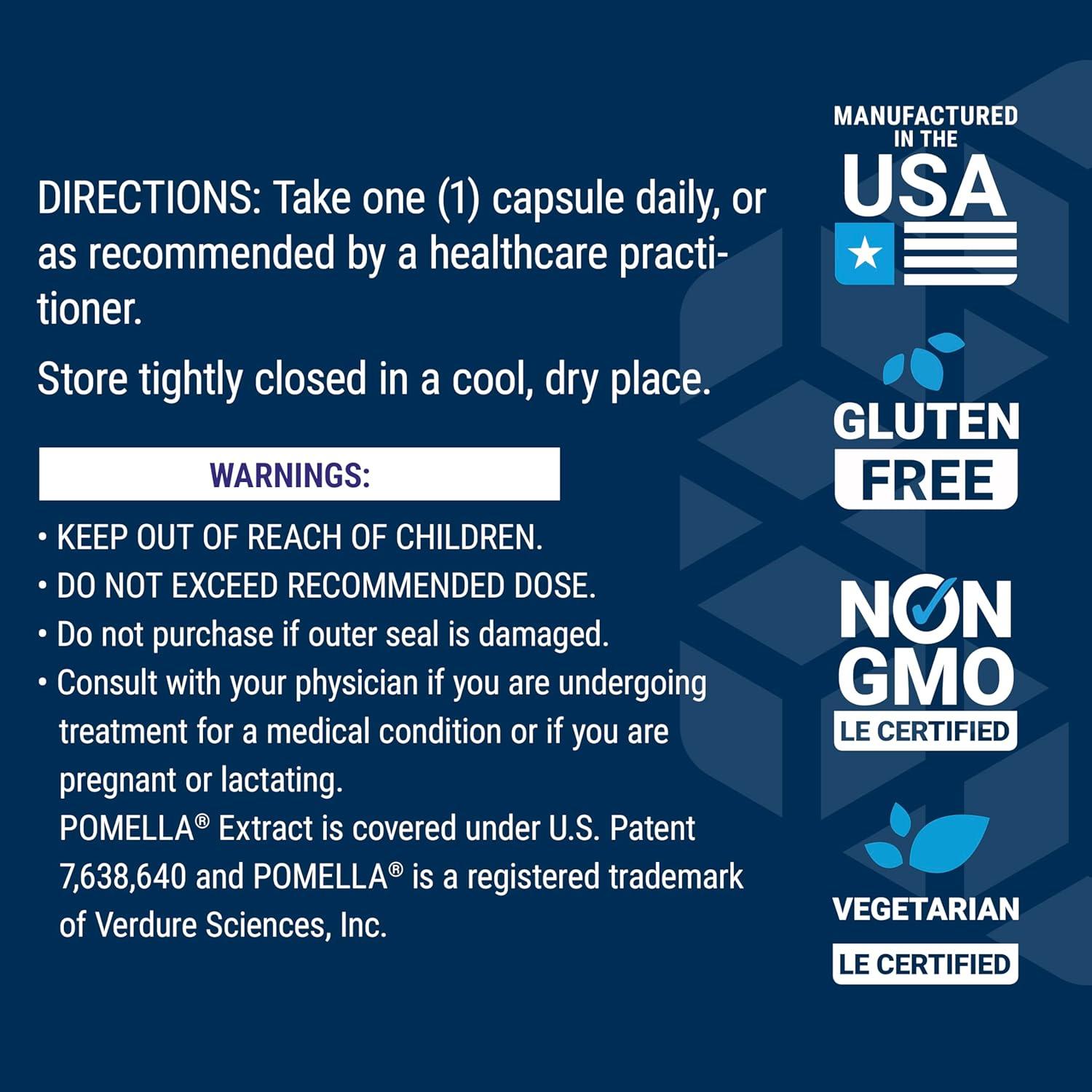 Extracto de Fruta de Granada Life Extension 500 mg 30 Cápsulas