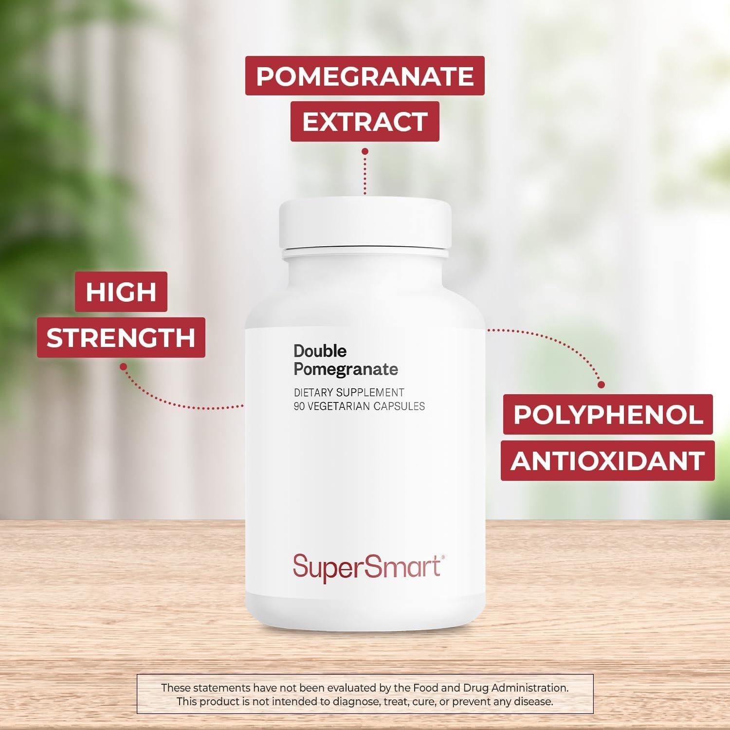 Suplemento Antioxidante Doble Granada Supersmart 90 Cápsulas