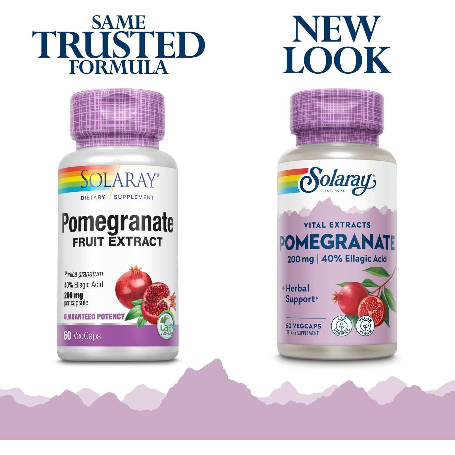 Extracto de Granada Solaray 200 mg - 60 Cápsulas