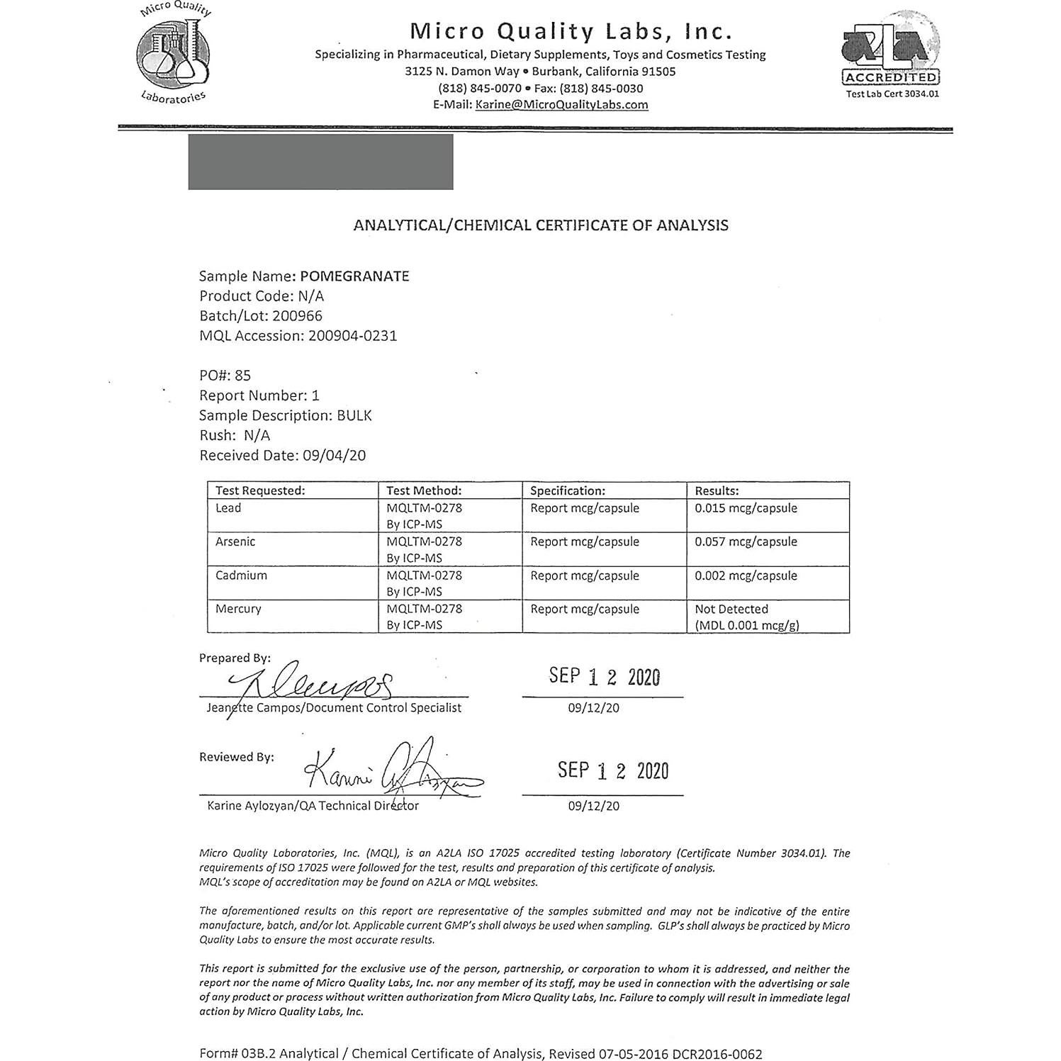 Suplemento de Extracto de Semilla de Granada Nature Restore 90 Cápsulas 500mg