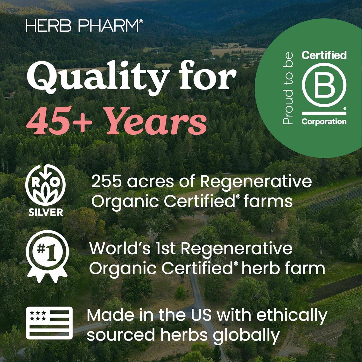 Cápsulas de Granada Orgánica Herb Pharm 60 Veganas 120mg