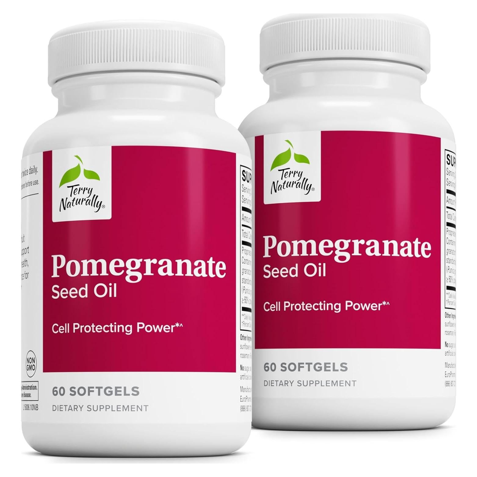 Suplemento Dietético Aceite de Semilla de Granada Terry Naturally - 60 Gelatinas Blandas Omega-5