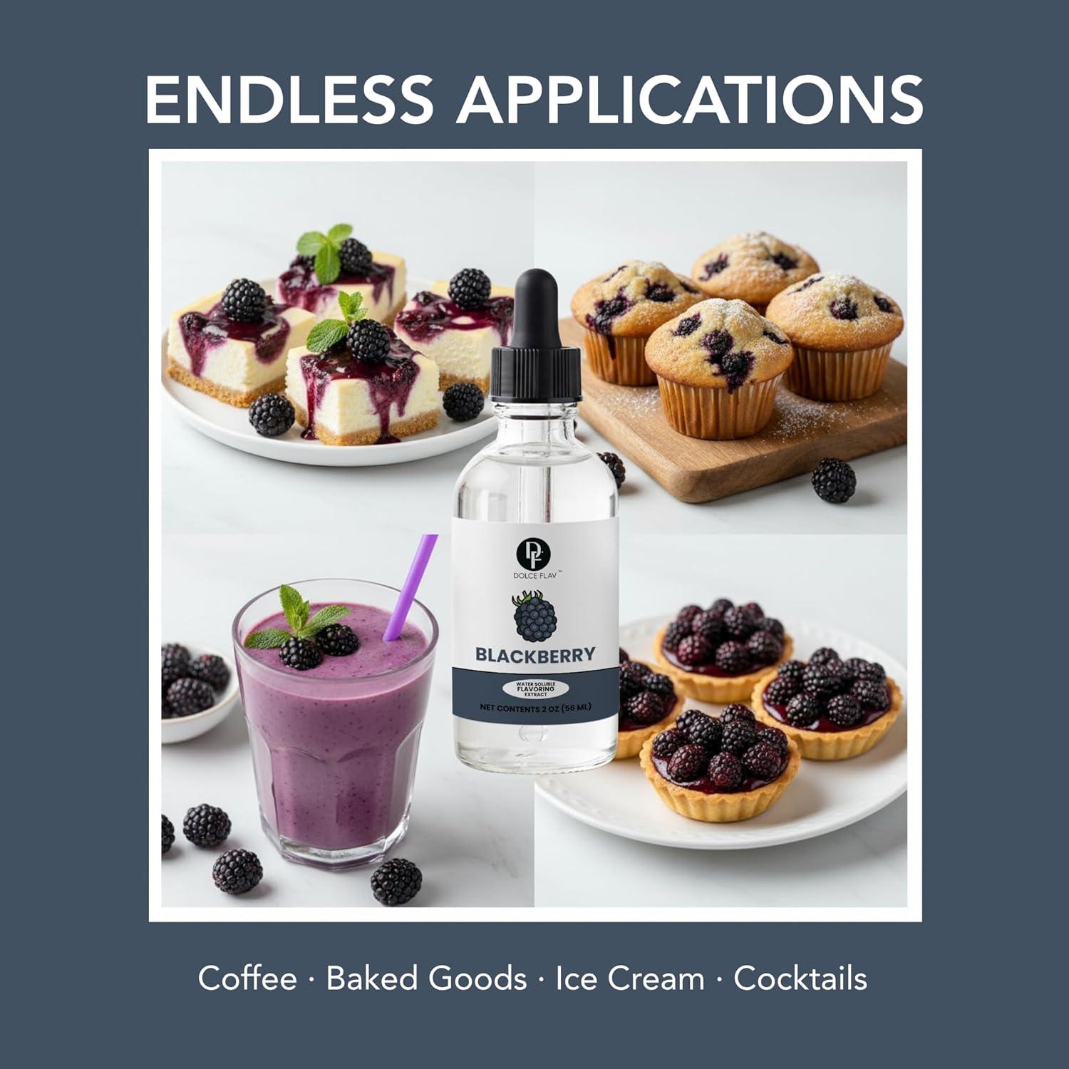 Extracto de Mora Dolce Flav - 60 ml Saborizante Hidrosoluble