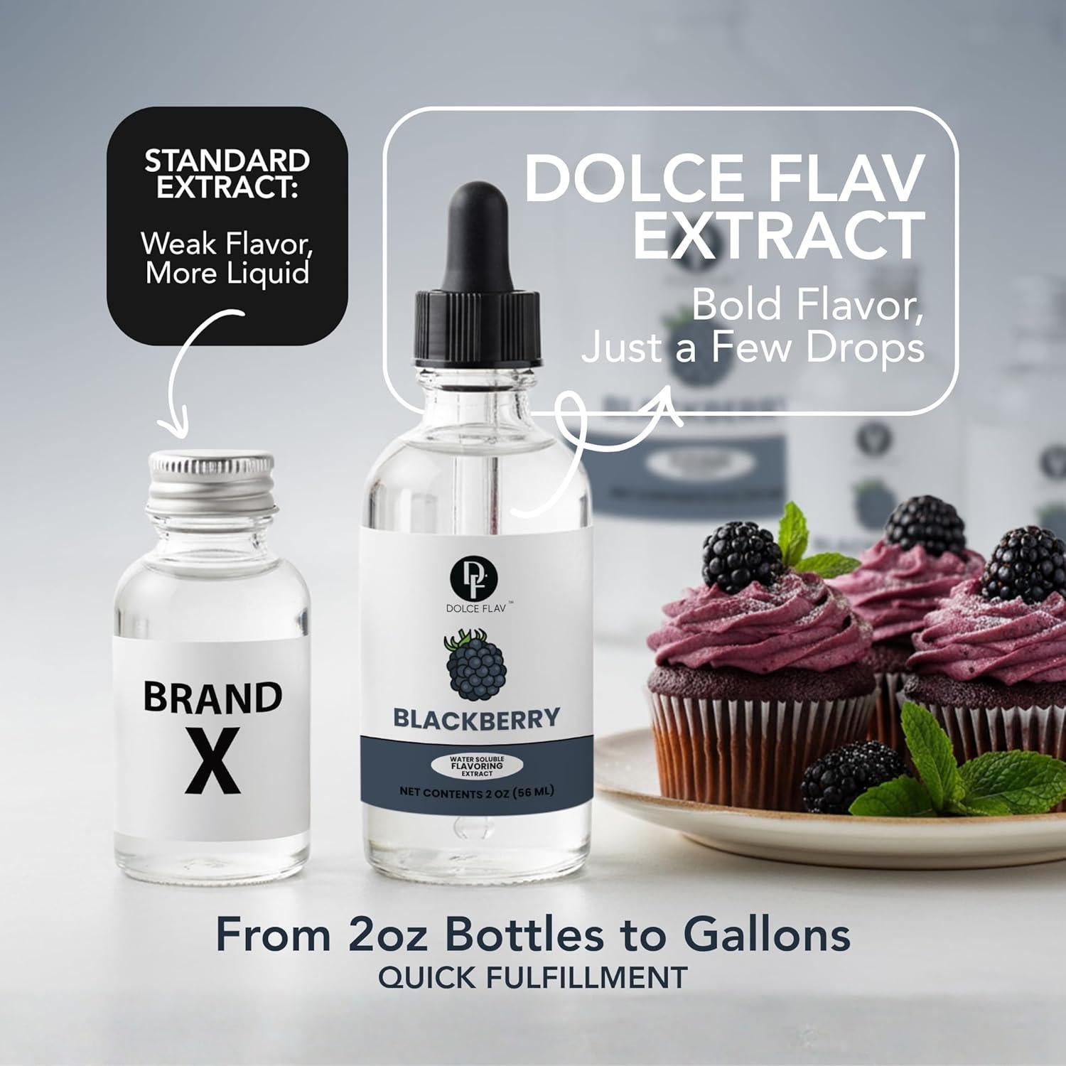 Extracto de Mora Dolce Flav - 60 ml Saborizante Hidrosoluble