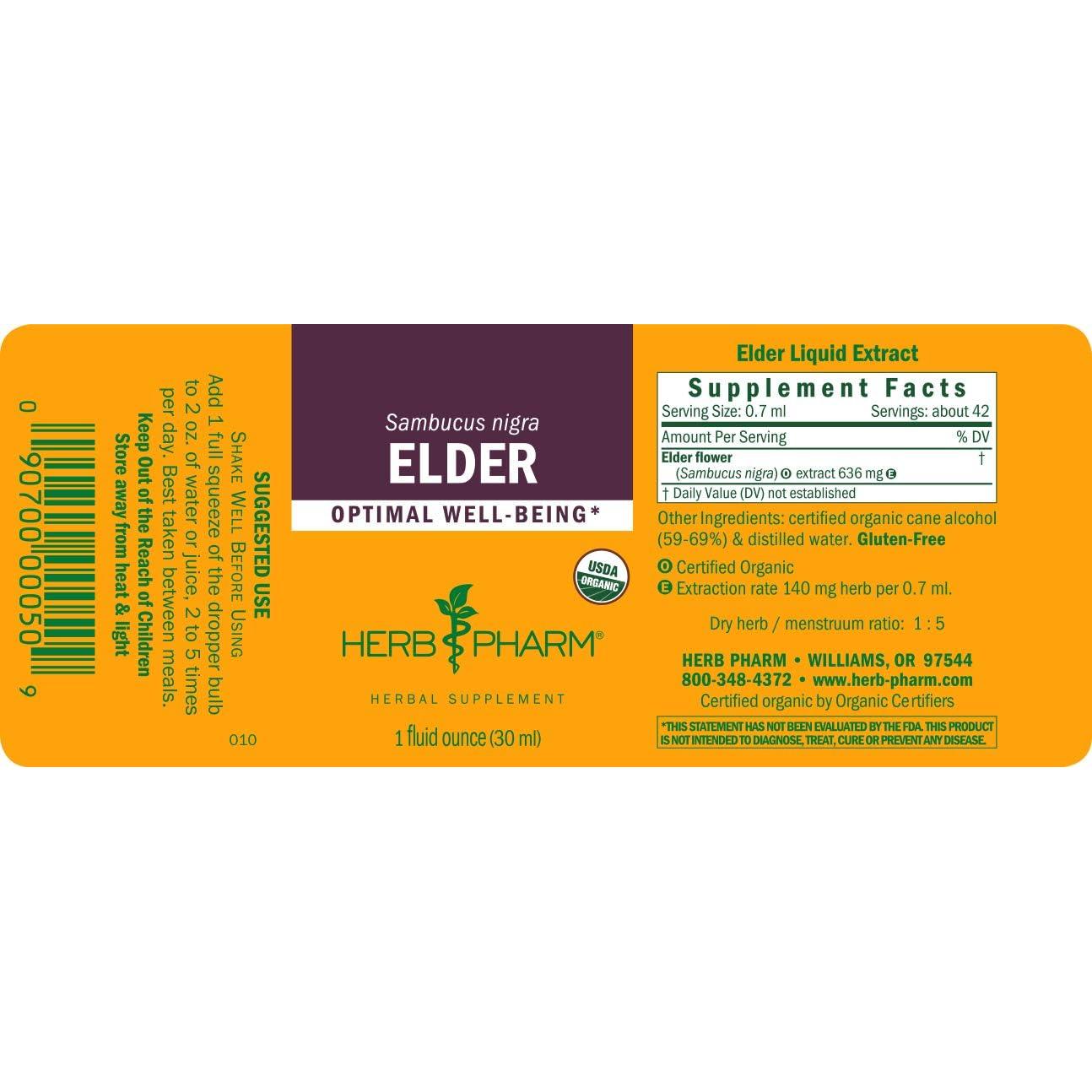 Extracto Líquido de Saúco Orgánico Herb Pharm 30 ml