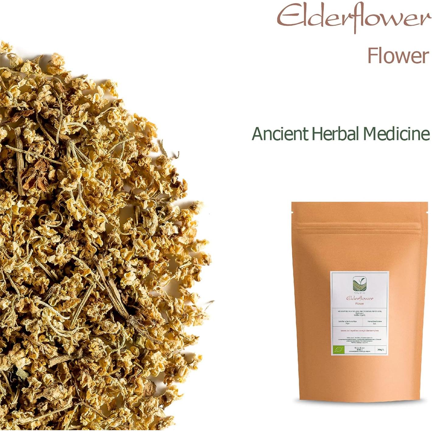 Té Herbal de Flor de Saúco Orgánico - Valley of Tea - 100g