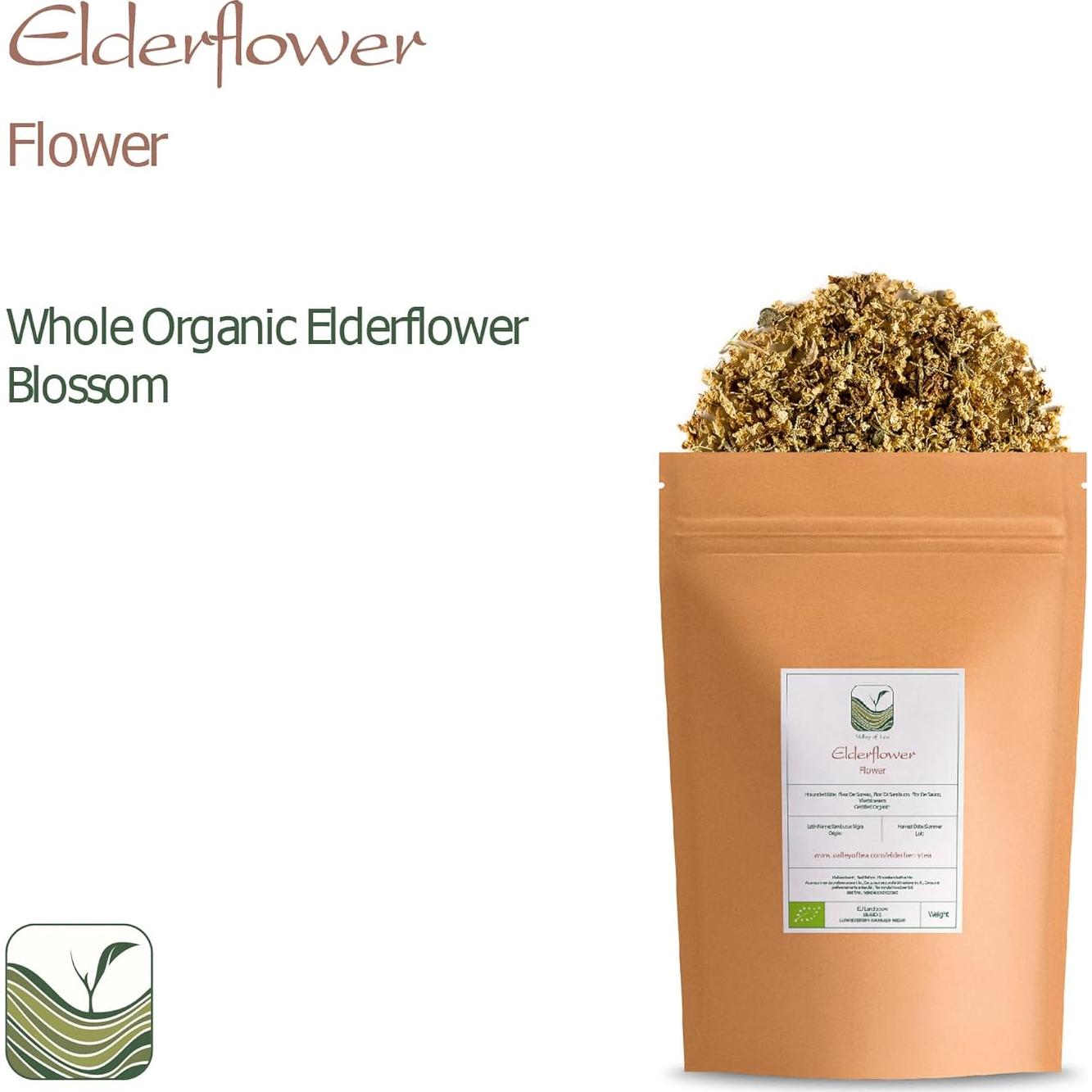 Té Herbal de Flor de Saúco Orgánico - Valley of Tea - 100g