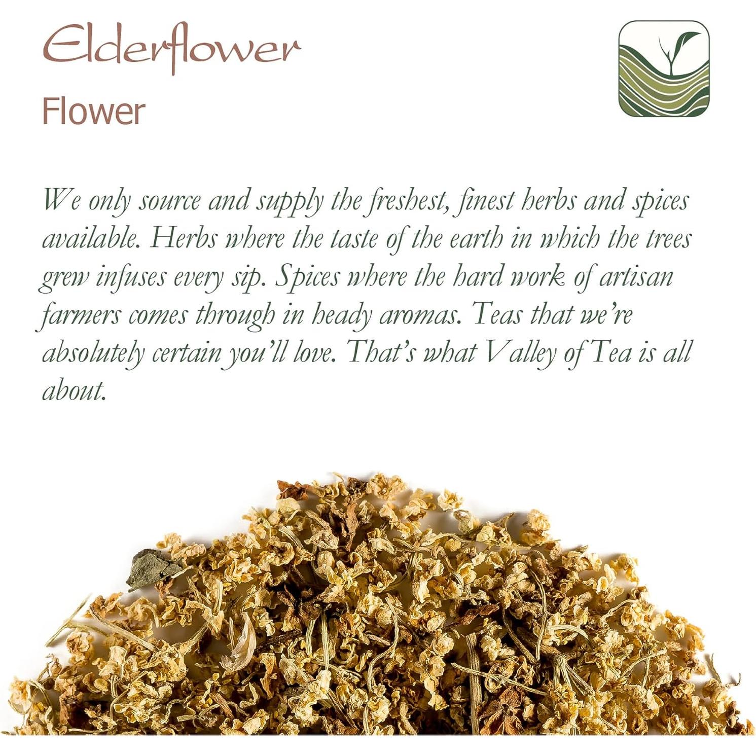 Té Herbal de Flor de Saúco Orgánico - Valley of Tea - 100g