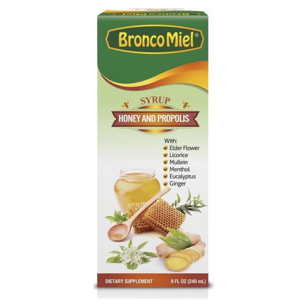 Jarabe BroncoMiel de Miel y Propóleos 236 ml - Soporte Inmunológico