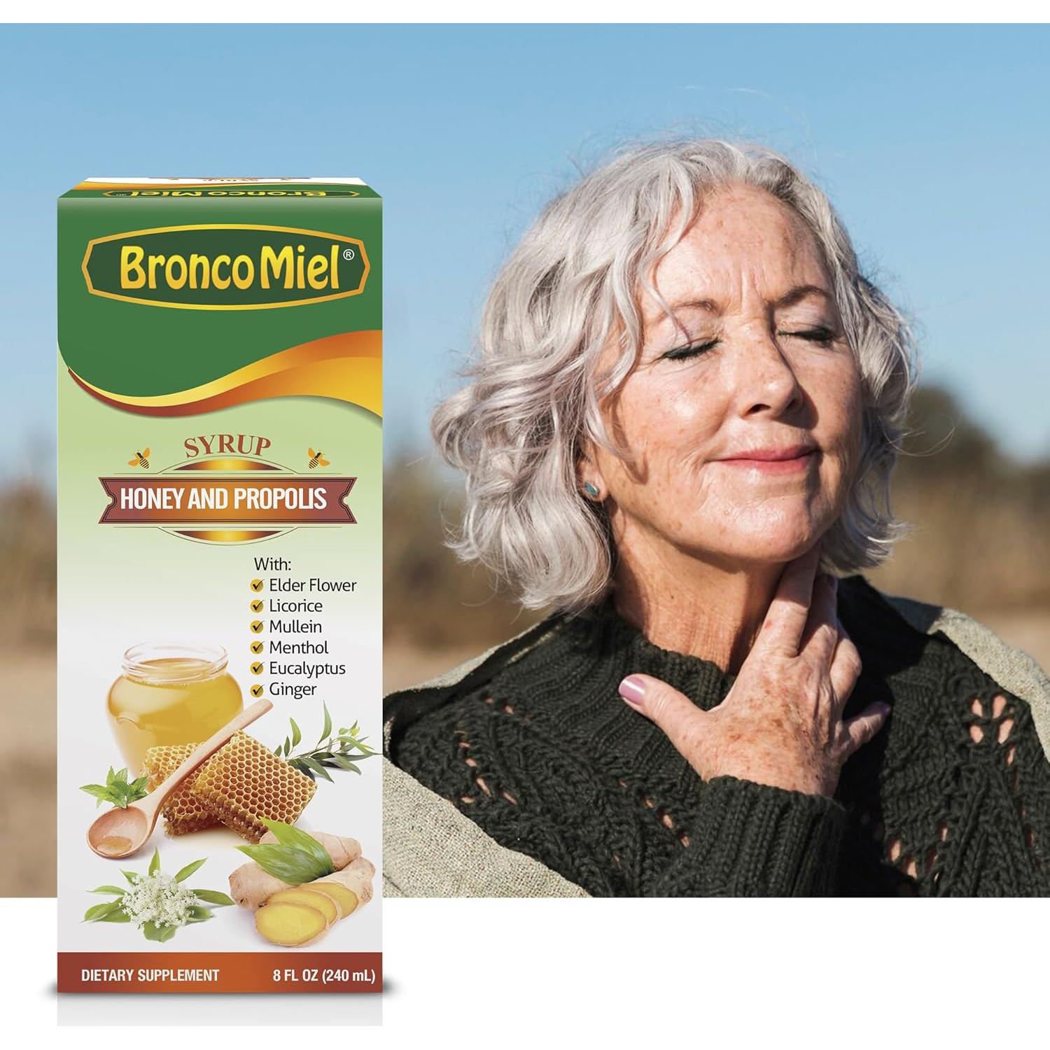 Jarabe BroncoMiel de Miel y Propóleos 236 ml - Soporte Inmunológico