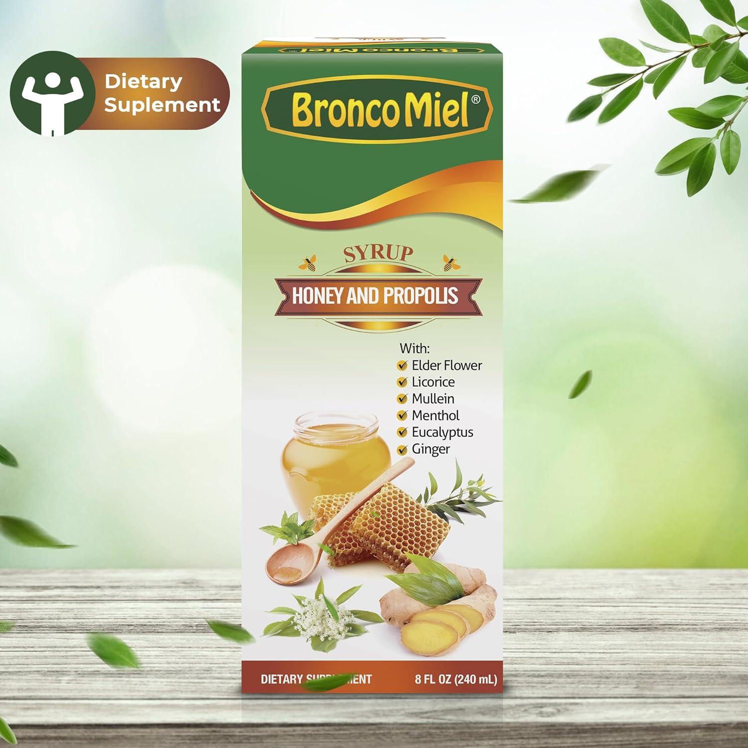 Jarabe BroncoMiel de Miel y Propóleos 236 ml - Soporte Inmunológico