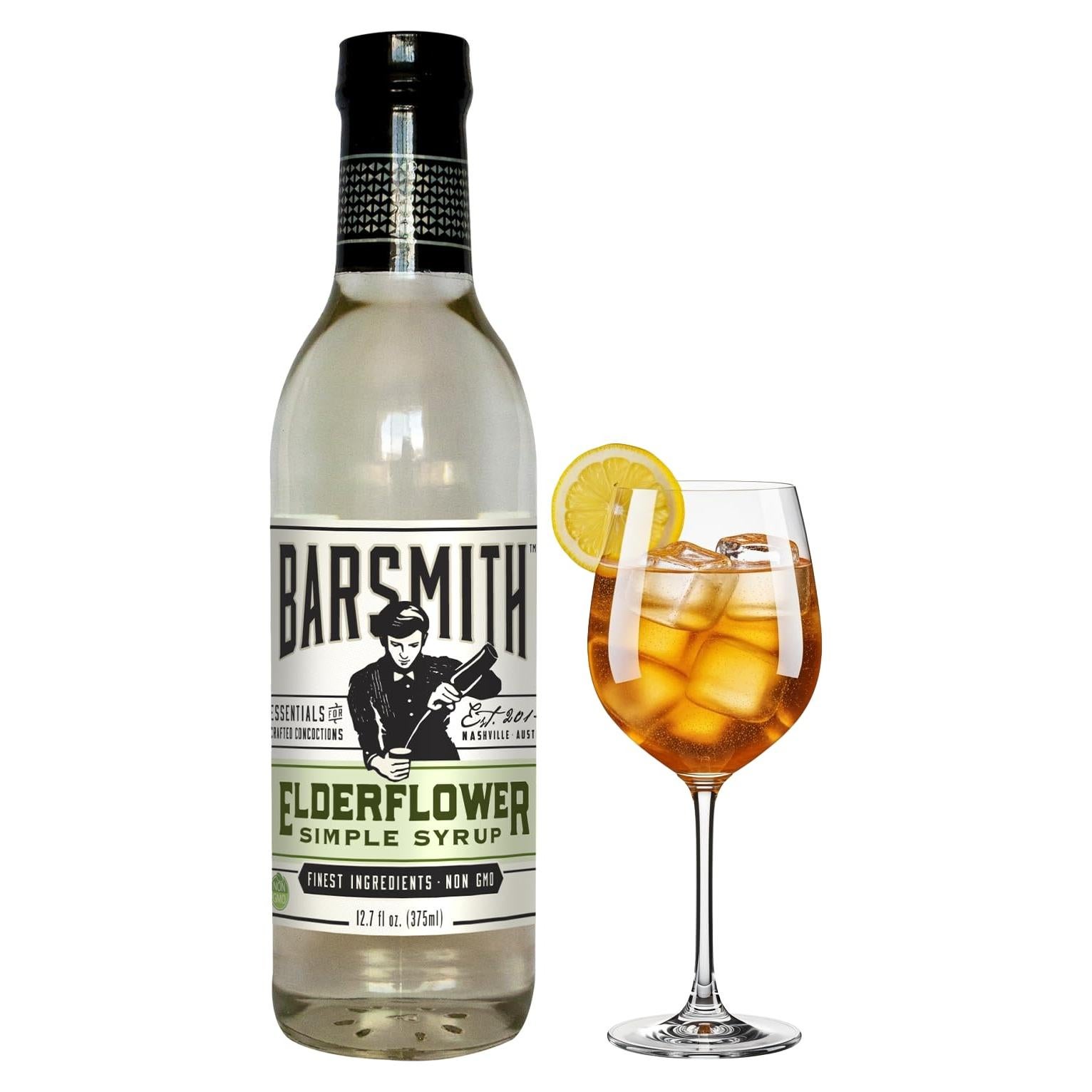 Jarabe Simple de Flor de Saúco Barsmith - 0.36L - Sin Gluten