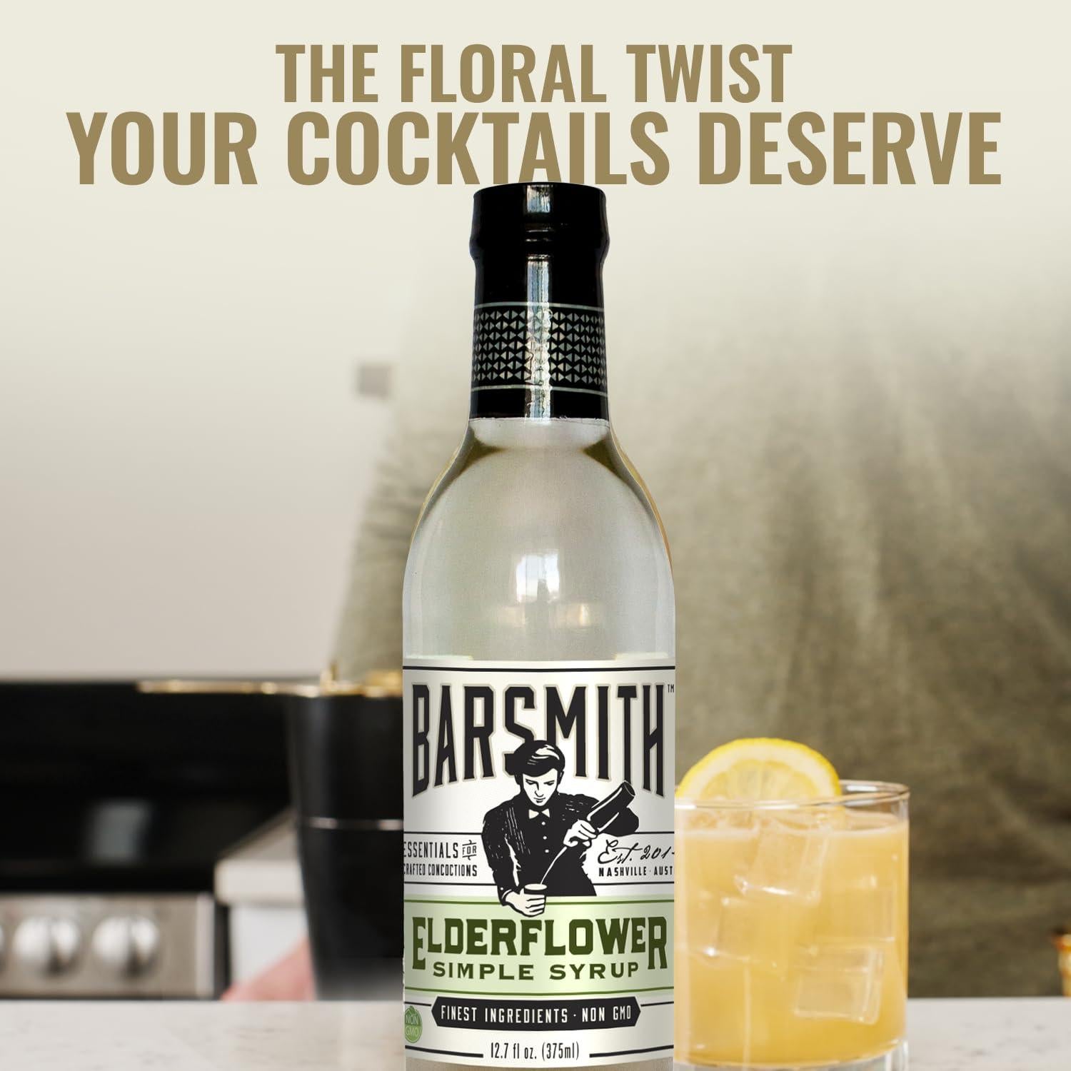 Jarabe Simple de Flor de Saúco Barsmith - 0.36L - Sin Gluten